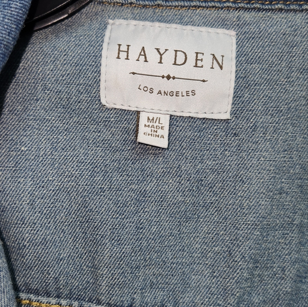 Hayden Ruffled Denim Jacket - Picture 2 of 4